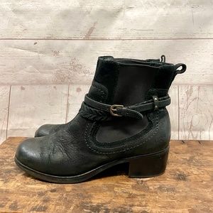 UGG Krewe Black Moto Vintage Boots